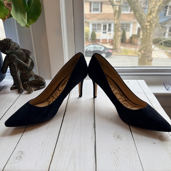 Sam Edelman | Black Suede Heels, 3” - Picture 5 of 14